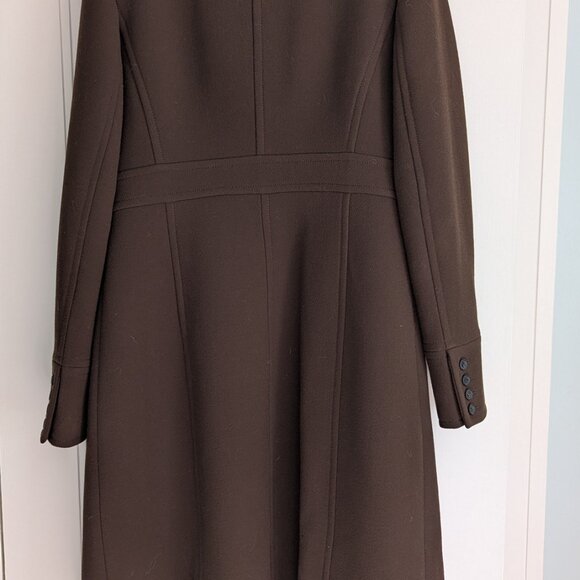 J.Crew wool classic lady day coat in Brown with Thinsulate Size 12T - Picture 3 of 4